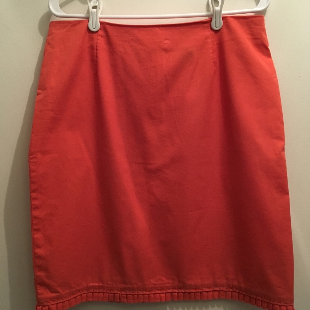 GRACE ESSENTIALS RUFFLE HEM LINED SKIRT